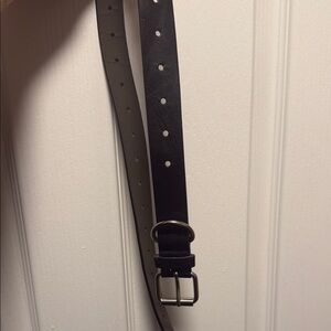 Classic Black Leather Belt